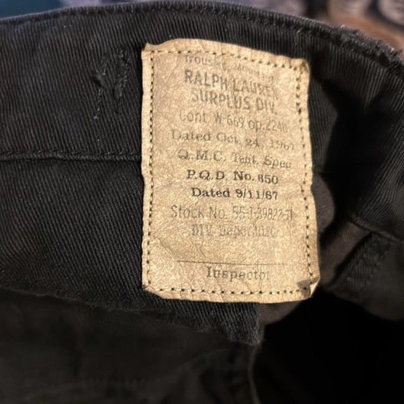 Polo Ralph Lauren Utility Cargo Surplus Pant Charcoal Sz 48X32.5” Drawstring Hem - Picture 8 of 10